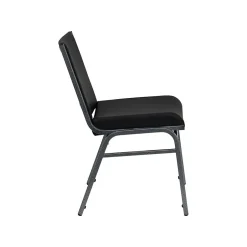 Clearance HERCULES™ Vinyl Heavy Duty Stack Chair With Arms, Black, 20/Pack (20XU6015BKVYL) Folding & Stacking