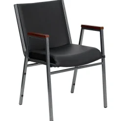 Online HERCULES Series Vinyl Stack Chair with Arms, Black (XU60154BKVYL) Folding & Stacking