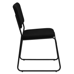 New HERCULES Series Fabric Stacking Chair with Sled Base, Black (XU8700BLKB30) Folding & Stacking