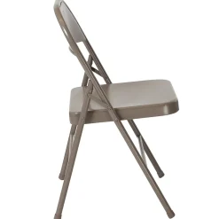 Discount HERCULES Series Metal Folding Chair, Gray, 4/Pk (4BDF002GY) Folding & Stacking