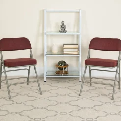 Outlet HERCULES Series Fabric Folding Chair, Burgundy, 2/Pack (2AWMC320AFBG) Folding & Stacking