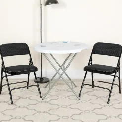 Clearance HERCULES Series Fabric Banquet/Reception Chair, Black, 2/Pack (2AWMC309AFBLK) Folding & Stacking