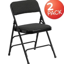 Clearance HERCULES Series Fabric Banquet/Reception Chair, Black, 2/Pack (2AWMC309AFBLK) Folding & Stacking