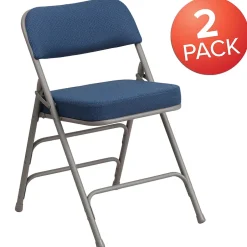 Hot HERCULES Series Fabric Folding Chair, Navy, 2/Pack (2AWMC320AFNVY) Folding & Stacking