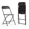 Clearance HERCULES Series Plastic Banquet/Reception Chair, Black, 2/Pack (2LEL3BLACK) Folding & Stacking