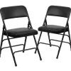 Hot HERCULES Series Vinyl Folding Chair, Black, 2/Pack (2HAMC309AVBK) Folding & Stacking