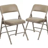 Outlet HERCULES Series Vinyl Banquet/Reception Chair, Beige, 2/Pack (2HAMC309AVBGE) Folding & Stacking