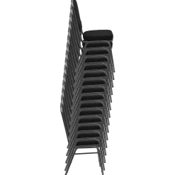 New HERCULES Series Fabric Stacking Banquet Chair, Gray Dot/Silver Frame (FDC01S6) Folding & Stacking