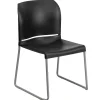 Sale HERCULES 8Full Back Stack Chairs W/Sled Base, Black, 20/Pack Folding & Stacking