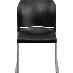 Sale HERCULES 8Full Back Stack Chairs W/Sled Base, Black, 20/Pack Folding & Stacking