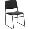 HERCULES Series Vinyl Stacking Chair with Sled Base, Black (XU8700BLKBVYL30) Folding & Stacking