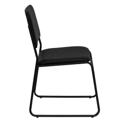 Discount HERCULES Vinyl Stacking Chairs W/Sled Base, Black, 30/Pack Folding & Stacking