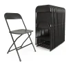 Sale HERCULES™ Plastic Armless Folding Chair, Black, 20/Pack Folding & Stacking
