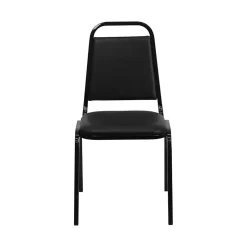 New HERCULES™ 18"H Vinyl Black Frame Trapezoidal Back Banquet Chair, Black, 20/Pack (20FDBHF2BKVYL) Folding & Stacking