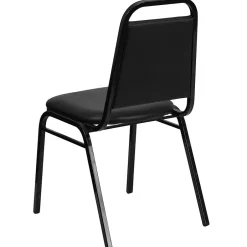 Online HERCULES Series Vinyl Banquet Stacking Chair, Black, 4 Pack (4FDBHF2BKVYL) Folding & Stacking