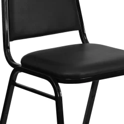 Online HERCULES Series Vinyl Banquet Stacking Chair, Black, 4 Pack (4FDBHF2BKVYL) Folding & Stacking