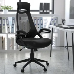 Hot Ivan Ergonomic Mesh Swivel High Back Executive Office Chair, Black (HL0018) Office Chairs