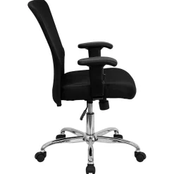 Clearance Jasmine Ergonomic Mesh Swivel Mid-Back Task Office Chair, Black (GO5307B) Office Chairs