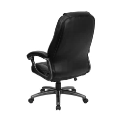 Jules Ergonomic LeatherSoft Swivel High Back Executive Office Chair, Black (GO7145BK) Office Chairs