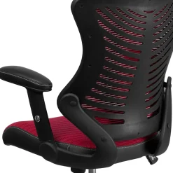 Hot Kale Ergonomic Mesh Swivel High Back Executive Office Chair, Burgundy (BLZP806BY) Office Chairs
