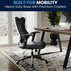 Best Kale Ergonomic Mesh Swivel High Back Executive Office Chair, Black (BLZP806BK) Office Chairs