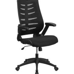 Discount Kale Ergonomic Mesh Swivel High Back Executive Office Chair, Black (BLZP809BK) Office Chairs