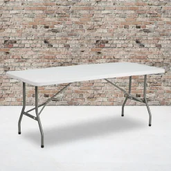 Hot Kathryn Folding Table, 72" x 30", Granite White (RB3072FH) Folding Tables
