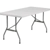 Kathryn Folding Table, 60" x 30", Granite White (RB3060) Folding Tables