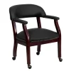 Hot Leather Conference Chair, Black (BZ100LFBKLEA) Office Chairs
