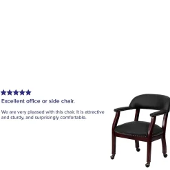 Hot Leather Conference Chair, Black (BZ100LFBKLEA) Office Chairs