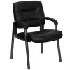 Clearance LeatherSoft Executive Chair, Black (BT-1404-BKGY-GG) Office Chairs