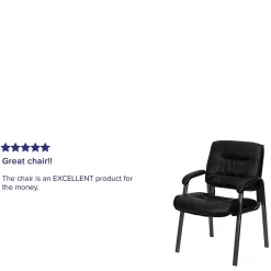 Clearance LeatherSoft Executive Chair, Black (BT-1404-BKGY-GG) Office Chairs