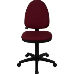Online Linus Armless Ergonomic Fabric Swivel Mid-Back Multifunction Task Office Chair, Burgundy (WLA654MGBY) Office Chairs