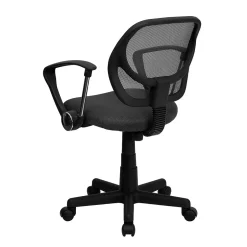 Discount Neri Ergonomic Mesh Swivel Low Back Task Office Chair, Gray (WA3074GYARM) Office Chairs