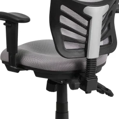 New Nicholas Ergonomic Mesh Swivel Mid-Back Multifunction Executive Office Chair, (HL0001GY) Ergonomic Chairs