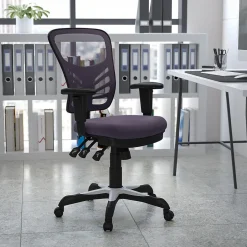 Sale Nicholas Ergonomic Mesh Swivel Mid-Back Multifunction Executive Office Chair, (HL0001DKGY) Ergonomic Chairs