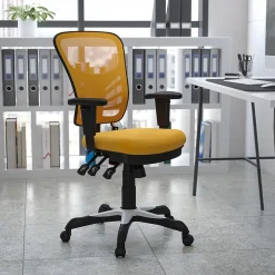 Outlet Nicholas Ergonomic Mesh Swivel Mid-Back Multifunction Executive Office Chair, (HL0001YEL) Ergonomic Chairs