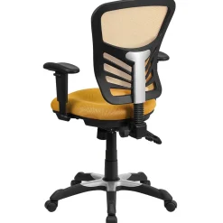 Outlet Nicholas Ergonomic Mesh Swivel Mid-Back Multifunction Executive Office Chair, (HL0001YEL) Ergonomic Chairs