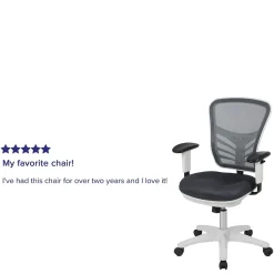 Best Nicholas Ergonomic Mesh Swivel Multifunction Executive Office Chair, (HL0001WHDKGY) Ergonomic Chairs