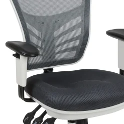 Best Nicholas Ergonomic Mesh Swivel Multifunction Executive Office Chair, (HL0001WHDKGY) Ergonomic Chairs
