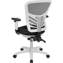 Best Nicholas Ergonomic Mesh Swivel Mid-Back Multifunction Executive Office Chair, (HL0001WHBK) Ergonomic Chairs
