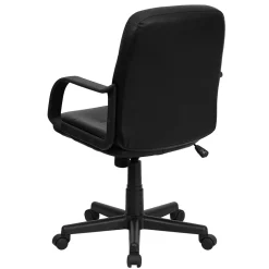 Hot Paulson Vinyl Swivel Mid-Back Executive Office Chair, Black (H8020) Office Chairs