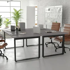 Clearance Redmond 72"W x 36"D Conference Table, Laminate, Gray Oak (MTM7236LTGRYUBF) Conference Room Tables