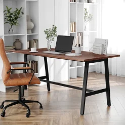 Redmond 60"W x 30"D Conference Table, Laminate, Walnut (MTM6030WLTABF) Conference Room Tables