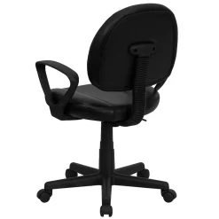 Sale Ronald Ergonomic LeatherSoft Swivel Mid-Back Task Office Chair, Black (BT688BKA) Office Chairs