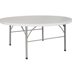 Discount Stonewall Folding Table, 71" x 71", Granite White (DAD183RZ) Folding Tables