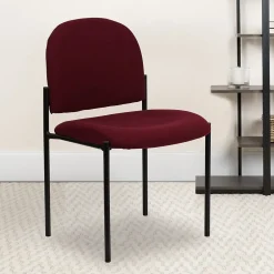 Tania Fabric Stackable Side Reception Chair, Burgundy (BT5151BY) Folding & Stacking