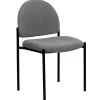 Clearance Tania Fabric Stackable Side Reception Chair, Gray (BT5151GY) Folding & Stacking