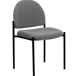 Clearance Tania Fabric Stackable Side Reception Chair, Gray (BT5151GY) Folding & Stacking