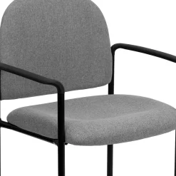 Hot Tiffany Fabric Stackable Side Reception Chair with Arms, Gray (BT5161GY) Folding & Stacking